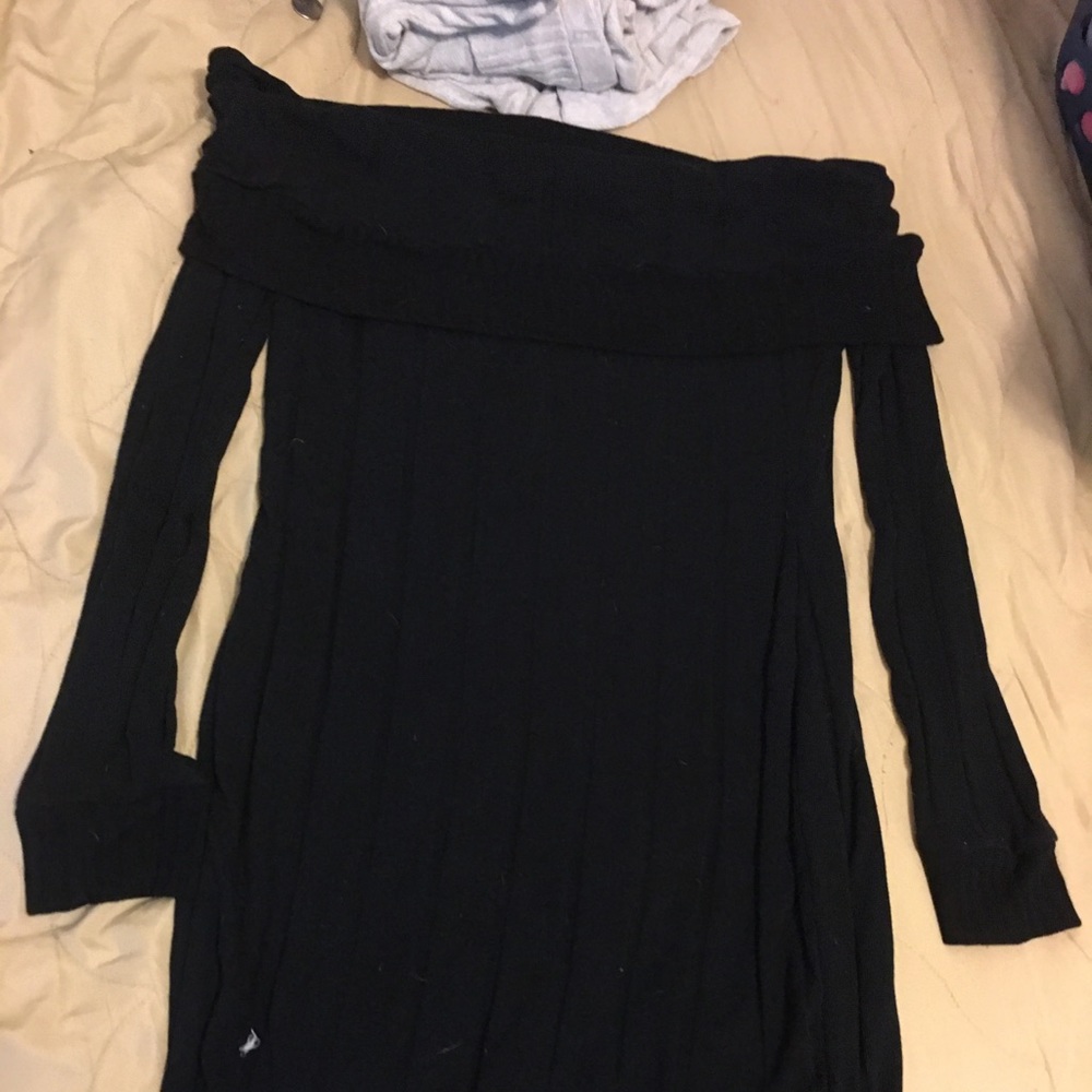 Off shoulder black dress